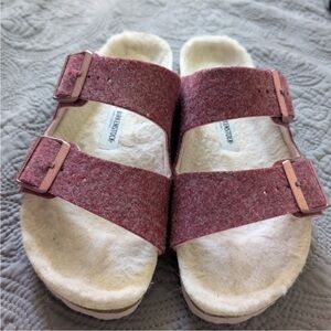 Birkenstock Rivet Wool and Sherling Arizona